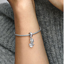 Charm Sterling silver 925 Disney Bambi and Dupik, 2in1 pendant for bracelet Christmas