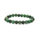 Fuchsite bracelet elastic natural stone, ball 8 mm / 16-17 cm, confidence, reflection, courage
