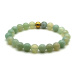 Chalcedony bracelet elastic natural stone, ball 8 mm / 16 - 17 cm, stone of love, joy