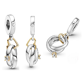 Sterling Silver 925 Wedding Rings - Happy Love, 2in1 Pendant Bracelet Love Sterling Silver 925 Wedding Rings - Happy Love, 2in1 Pendant Bracelet Love