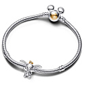 Charm Sterling silver 925 Disney 100. anniversary Dumbo Elephant Bead Bracelet Fairy Tale