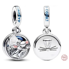 Charm Sterling silver 925 Disney Pixar Ratatouille 2in1, movie bracelet pendant