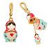 Charm Sterling silver 925 Matryoshka 2in1, bracelet pendant symbol