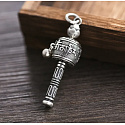Prayer mill Buddhist, stainless steel mallet 61 x 11 mm
