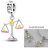Sterling Silver 925 Luminous - Zodiac Sign Libra, Bracelet Pendant