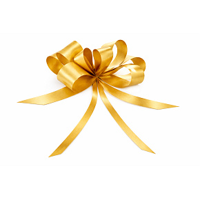 Cockade ribbon drawstring decorative gold 50 cm