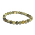 Garnet Tsavorite green bracelet elastic natural stone, ball 6 mm / 16-17 cm, gardener mascot