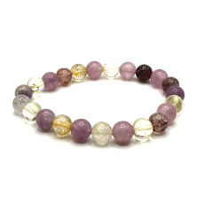 Kakoxen elastic bracelet, natural stone ball 8 mm / 16 - 17 cm