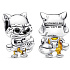 Charm Sterling silver 925 Marvel Guardians of the Galaxy, Raccoon Rocket, bead on bracelet movie