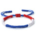 National colors bracelet, handmade braided, adjustable size