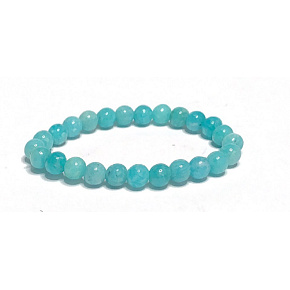 Amazonite bracelet elastic natural stone, ball 6 mm / 16 - 17 cm, stone of hope Amazonite bracelet elastic natural stone, ball 6 mm / 16 - 17 cm, stone of hope