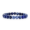 Sodalite bracelet elastic natural stone, ball 8 mm / 16 - 17 cm, stone communication