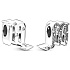 Charm Sterling silver 925 Zodiac sign Glittering Scorpio, bead for bracelet