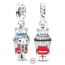 Charm Sterling silver 925 Nutcracker, anniversary bracelet pendant