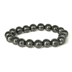 Magnetovec slimming magnetic bracelet elastic natural stone, ball 10 mm / 16 - 17 cm