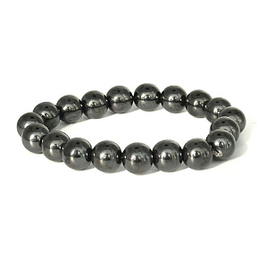 Magnetovec slimming magnetic bracelet elastic natural stone, ball 10 mm / 16 - 17 cm Magnetovec slimming magnetic bracelet elastic natural stone, ball 10 mm / 16 - 17 cm