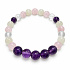 Bracelet with a story – I will never forget you, natural minerals, 8 mm bead / wrist 16–18 cm