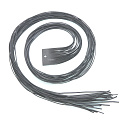 Flat black leather 2 mm, length approx. 120 cm 1 piece