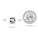 Sterling Silver 925 Travel the World Cube Charm, Travel Bracelet Bead