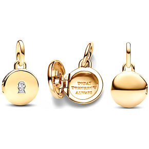 Charm Sterling Silver 925 Gold Medallion Key Pendant Bracelet Love