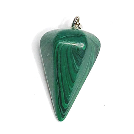 Malachite Sideric pendulum 2,2 cm, stone of fulfilled wishes
