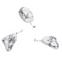 Magnesite / Howlite White Tumbler Pendant natural stone, 2,2-3 cm, 1 piece, cleansing stone
