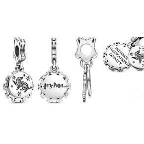 Sterling silver 925 Harry Potter - Frosty + cubic zirconia, 2in1 pendant for bracelet Sterling silver 925 Harry Potter - Frosty + cubic zirconia, 2in1 pendant for bracelet