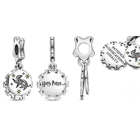 Sterling silver 925 Harry Potter - Frosty + cubic zirconia, 2in1 pendant for bracelet