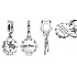 Sterling silver 925 Harry Potter - Frosty + cubic zirconia, 2in1 pendant for bracelet