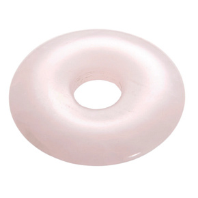 Rose quartz Donut natural stone 30 mm, stone of love