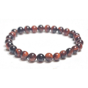 Tiger eye red / Bull's eye bracelet elastic natural stone, ball 6 mm / 16-17 cm, stone of the sun and earth, brings luck and wealth Tiger eye red / Bull's eye bracelet elastic natural stone, ball 6 mm / 16-17 cm, stone of the sun and earth, brings luck and wealth