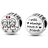 Sterling silver 925 Family friendship - sisters, bead for bracelet family