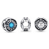 Charm Sterling Silver 925 Marvel The Avengers, Iron Man's Arc Reactor, Bracelet Bead