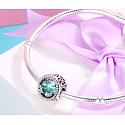 Charm Sterling Silver 925 Clear Ocean, Sea Bracelet Bead