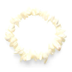 Pearl bracelet elastic chopped natural stone 19 cm, AA quality, symbol of femininity