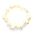 Pearl bracelet elastic chopped natural stone 19 cm, AA quality, symbol of femininity