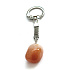 Agate Trommel keyring pendant natural stone, approx. 10 cm