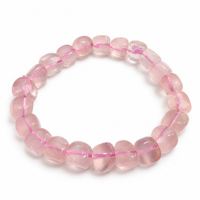 Křišťál čirý – elastický náramek, nepravidelné kostky 10–12 mm / 16 - 17 cm | Kámen kamenů