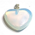 Opalit Heart pendant synthetic stone 2,2 cm 1 piece, stone of wishes and hope