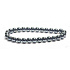Hematite bracelet elastic natural stone, ball 6 mm / 16 - 17 cm, healthy blood stone