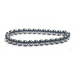 Hematite bracelet elastic natural stone, ball 6 mm / 16 - 17 cm, healthy blood stone