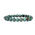 Jade African bracelet elastic natural stone, ball 8 mm / 16 - 17 cm