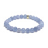 Tourmaline Indicolit blue bracelet elastic natural stone, ball 6 mm / 16 - 17 cm, guardian of good mood