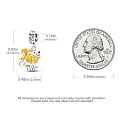 Sterling Silver 925 Luminous - Zodiac sign Leo, pendant for bracelet