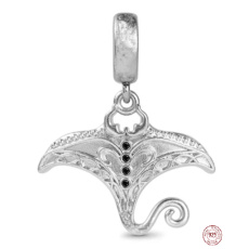 Charm Sterling silver 925 Bat, animal bracelet pendant
