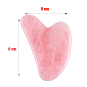 Rosemary Gua Sha reduces wrinkles, swelling, improves skin elasticity 5 x 8 cm, love stone