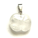 Crystal Apple of Knowledge pendant natural stone 1,5 cm, stone of stones