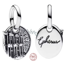 Charm Sterlingové stříbro 925 Turecko - Efez - Celsova knihovna, přívěsek na náramek cestování Charm Sterlingové stříbro 925 Turecko - Efez - Celsova knihovna, přívěsek na náramek cestování
