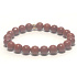 Jasper red bracelet elastic natural stone, bead 8 mm / 16-17 cm, full care stone