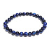 Tiger's eye dark blue bracelet elastic natural stone, ball 6 mm / 16-17 cm, stone of sun and earth, brings luck and wealth